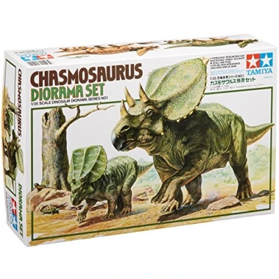 Afbeelding van 1:35 Tamiya 60101 Chasmosaurus Diorama Set Series No.1 Plastic Modelbouwpakket