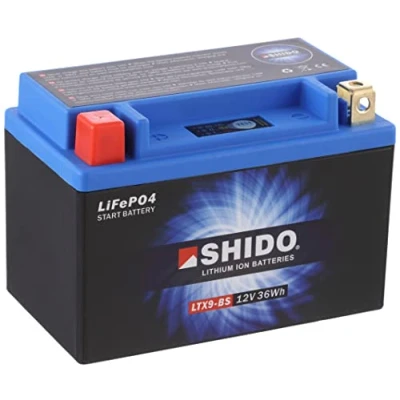 Image de Batterie 12v 3 ah ltx9 bs shido lithium ion prete a l&#039;emploi (lg150xl87xh105) remplace ytx9