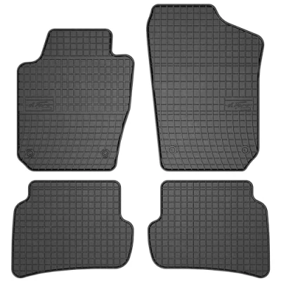 Afbeelding van M MOTOS Rubberen vloermatten voor Skoda Fabia III 2014 2022 Verhoog je rijcomfort met de zwarte antislip Auto ET automatten, bescherming tegen vuil