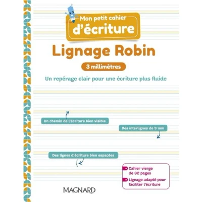 Image de Mon petit Cahier d’écriture Lignage Robin 3 mm (2021)
