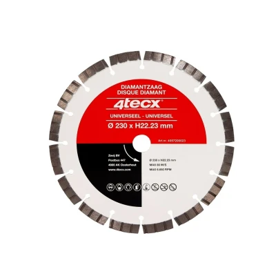 Afbeelding van 4Tecx Diamantzaagblad Univ. Turbo 230X22mm Gel. Arm