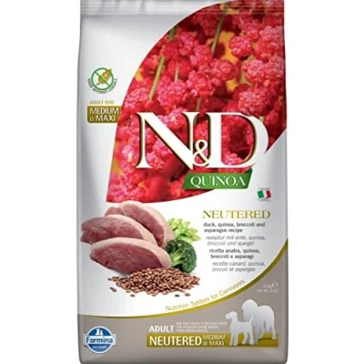 Afbeelding van N&amp;D Quinoa voeding voor de Gecastreerde Hond medium/maxi 2.5 kg.