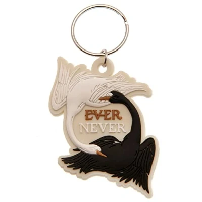 Afbeelding van Armona Trading LTD The School For Good &amp; Evil sleutelhanger van PVC, wit, ca. 50 mm x mm, ketting, Wit., Ketting