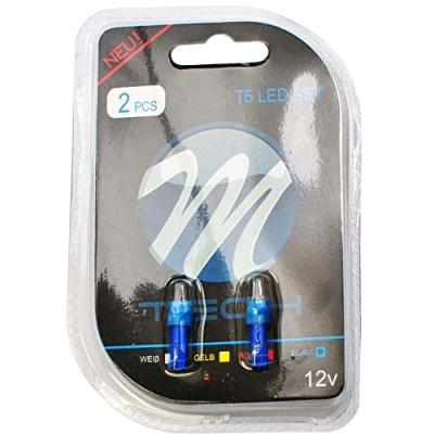 Afbeelding van M Tech LED T5 12V Blauw Set