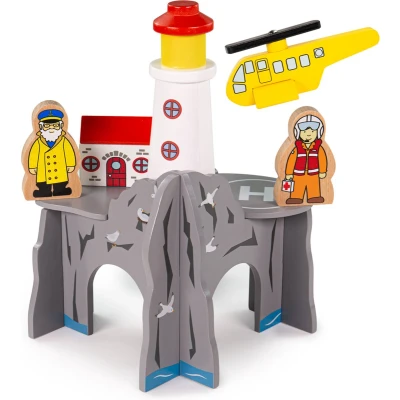Afbeelding van Bigjigs Vuurtoren 4 weg tunnel