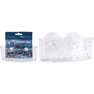 Afbeelding van Doucherek Bathroom Solutions (16 x 6 6.5 cm, Kunststof, Met zuignappen, Transparant)