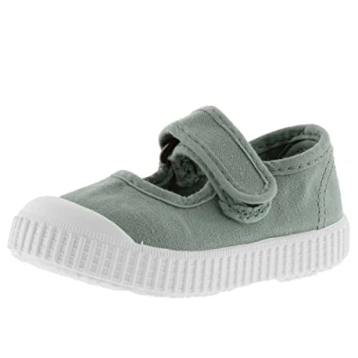 Afbeelding van VICTORIA 1168110 WOMEN SANDAAL 1915 GEKLEURD CANVAS KATOEN, MILIEUVRIENDELIJK EN 30% GERECYCLEERD MET WITTE ZOOL KANT SCRATCH SLUITING dienblad voor dames, Jade