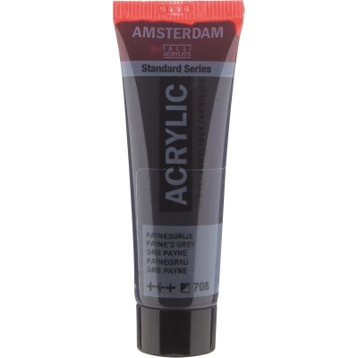 Afbeelding van Acrylverf 708 Paynesgrijs Amsterdam 20 ml