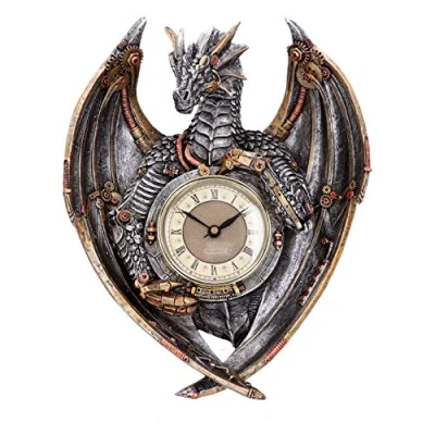 Afbeelding van Nemesis Now Klok Dracus Horologium Bronskleurig