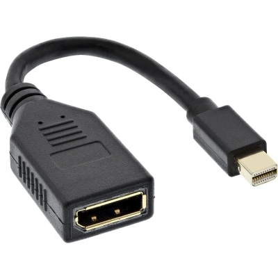 Afbeelding van Mini DisplayPort adapter versie 1.2 (4K 60 Hz) / zwart 0,15 meter