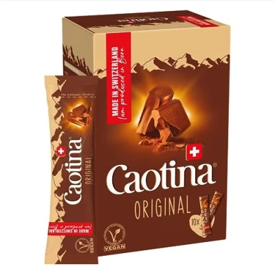 Afbeelding van Caotina Origineel 10 x 15 g zakjes cacaopoeder met echte Zwitserse chocolade