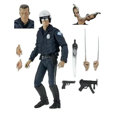 Afbeelding van Terminator 2 51914 Ultimate T 1000 figuur 18 cm, zwart, 17,8 cm