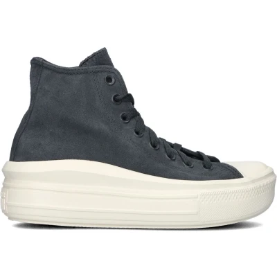Afbeelding van Converse Chuck Taylor ALL STAR MOVE Platform Sneakers hoog, Dames, Maat: 37, Shadow woods/egret/black Veloursleer
