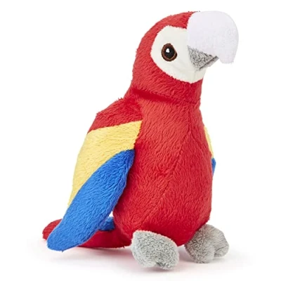 Afbeelding van Zappi Co Pluchen Papegaai van 100% gerecycled materiaal (13 15 cm), Collectie Knuffels voor Pasgeborenen en Kinderen