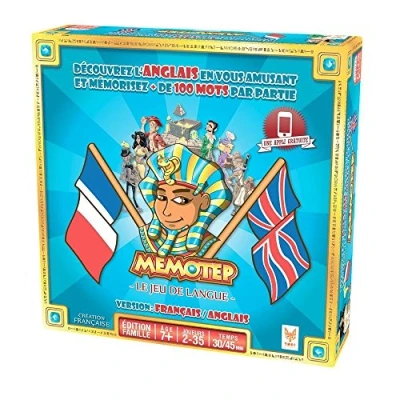 Afbeelding van TOPI GAMES Memotep Frans Engels Het Taalspel Bordspel Familie Vanaf 7 jaar 2 tot 35 spelers MEM AN 179001 Franse versie
