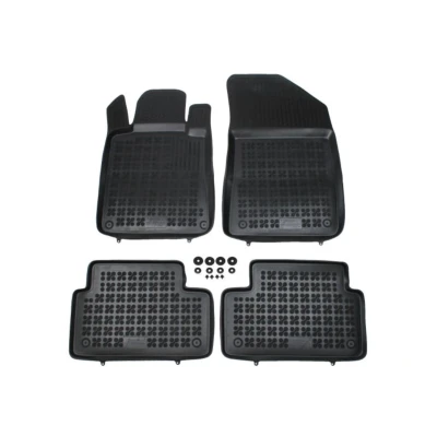Afbeelding van REZAW PLAST 201309 Vloermatset Rubber voor en achter 4 Zwart Op maat gemaakt PEUGEOT: 508 I Saloon, SW