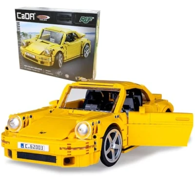 Afbeelding van 1:12 Jamara 402854 CaDA Bricks RUF CTR 2017 Yellowbird Sportauto Bouwstenen set