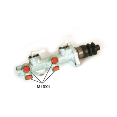 Afbeelding van HELLA 8AM 355 500 111 Hoofdremcilinder 19,05 Grijs gietijzer M10 x 1 (x4) VOLKSWAGEN: Beetle