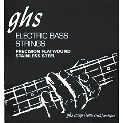 Afbeelding van GHS 4er bas Precision Flat 45 105 Long Scale Plus 65 85 Snarenset voor 4 string basgitaar