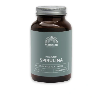 Afbeelding van Mattisson Biologische Spirulina 500mg 240 tabletten