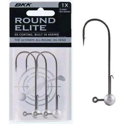 Afbeelding van BKK Round Elite Classic Bait Keeper Loodkop 5g (3 stuks) #2/0 Loodkoppen