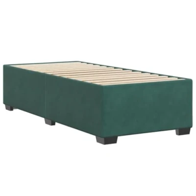Afbeelding van vidaXL Bedframe fluweel donkergroen 80x200 cm