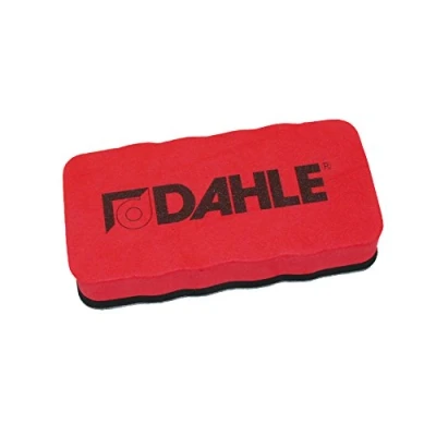 Afbeelding van Dahle Whiteboard spons (magnetische wisser voor droog reinigen op vele oppervlakken) rood