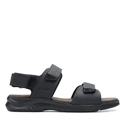 Afbeelding van Clarks Hapsford Creek Visschoenen voor heren, leer zwart tumbled