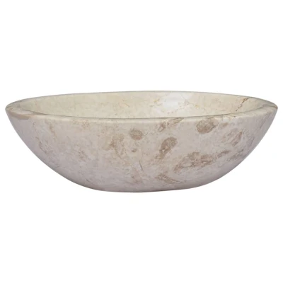 Afbeelding van Gootsteen 53x40x15 cm marmer crèmekleurig