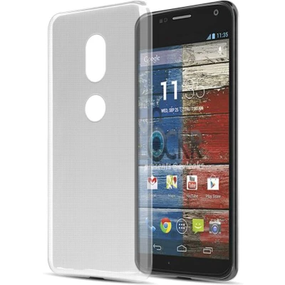 Afbeelding van Cadorabo Hoesje geschikt voor Motorola MOTO G2 in VOLLEDIG TRANSPARANT Beschermhoes gemaakt van flexibel TPU Silicone Case Cover