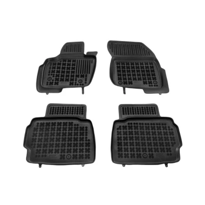 Afbeelding van REZAW PLAST 200624 Vloermatset Rubber voor en achter 4 Zwart Op maat gemaakt FORD: Mondeo 5