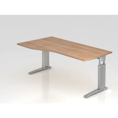 Afbeelding van Bureau Unda 18 S Walnoot Melamine gecoate spaanplaat