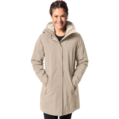 Afbeelding van Vaude Halflange jas, Dames, Maat: 42, Linen