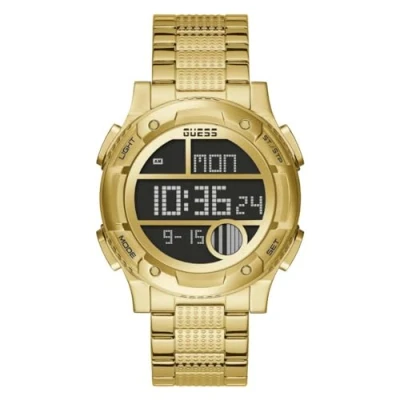 Afbeelding van Guess Gouden Roestvrij Stalen Horloge Voor Tijdloze Eleganties