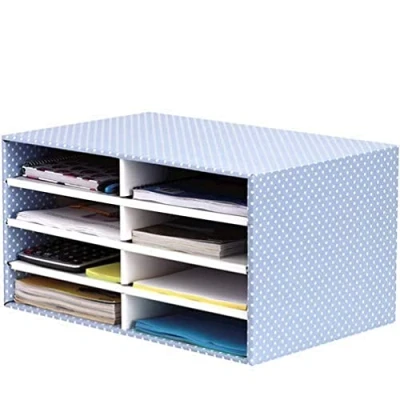 Afbeelding van Fellowes Style Bureaumap van karton blauw/wit
