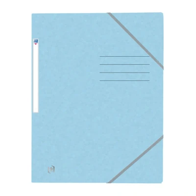 Image de Oxford Top File+ farde à élastique en carton A4 bleu pastel