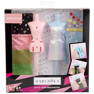 Afbeelding van Bandai Harumika Deluxe Stylist Set Frozen Fruit Thema Creatieve vrijetijdsset voor het maken van zijn draadloze mode, zonder naald, 40431