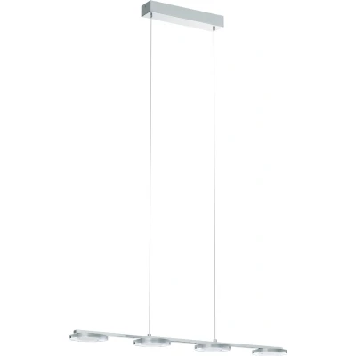 Afbeelding van EGLO Cartama Hanglamp 4 Lichts LED L775mm. Chroom Helder, Gesatineerd