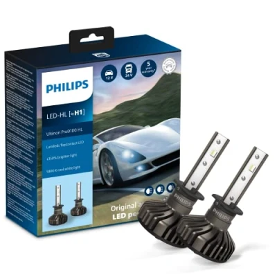 Afbeelding van Philips Ultinon Pro9100 led autokoplamp (H1), 350%, 5,800 K, 2 stuks