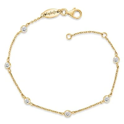Afbeelding van Engelsrufer Armband ERB LILMOON ZI G Lengte 17 + 2 CM Geelgoud verguld sterling zilver