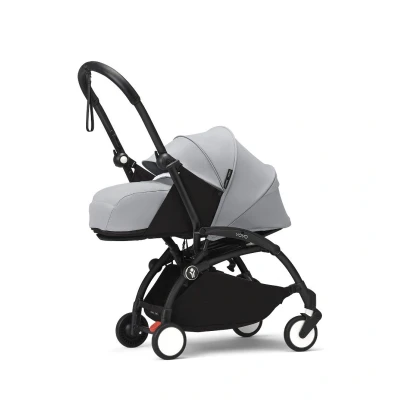 Afbeelding van Stokke YOYO 0+ Newborn Pack, Stone Inclusief matras, uitschuifbare luifel en vijfpuntsgordel Vereist frame (apart verkrijgbaar)