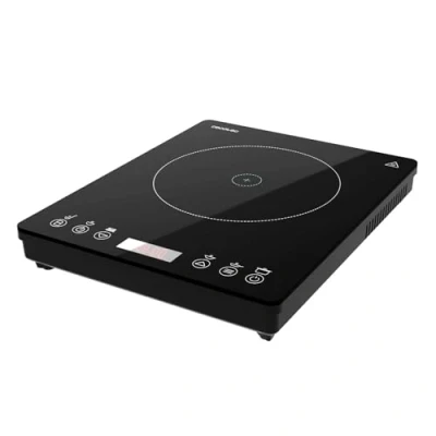 Afbeelding van Cecotec Draagbare inductiekookplaat, 1 licht, Full Magma Slim. 2000 W vermogen in 8 standen verstelbaar, zeer sterk glasontwerp, touchscreen, timer, gemakkelijk te reinigen