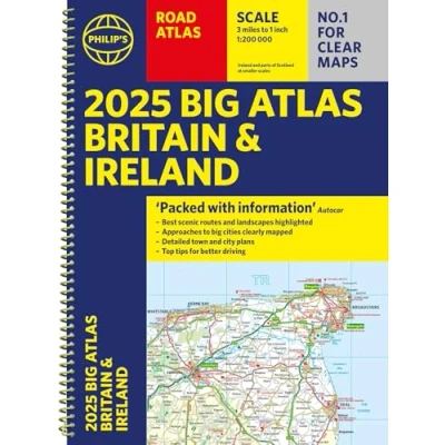 Afbeelding van Philip&#039;s Road Atlases 2025 Big Atlas of Britain &amp; Ireland