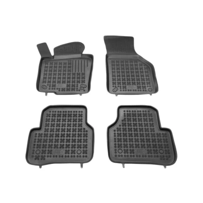 Afbeelding van REZAW PLAST 200102 Vloermatset Rubber voor en achter 4 Zwart Op maat gemaakt VOLKSWAGEN: Jetta 4, Passat B6 Variant, Saloon