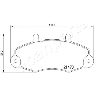 Afbeelding van JAPANPARTS RU 3004 Veerpootlager Vooras