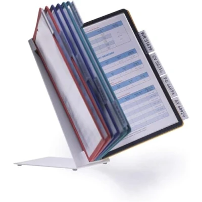 Afbeelding van Durable 557000 Tafel zichtpanelen systeem (Vario 10, met 10 A4 displaypanelen) meerkleurig en een lange levensduur.