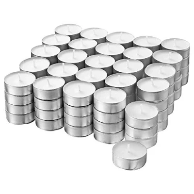 Afbeelding van Glimma IKEA Theelichtjes, wit, 100 stuks