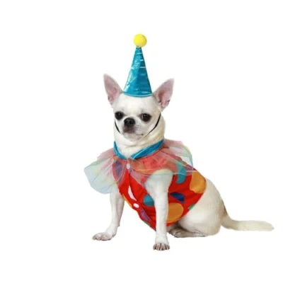 Afbeelding van Kostuum voor honden Maat L Clown