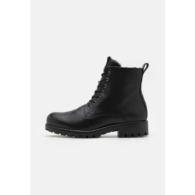Afbeelding van ECCO Modtray W Veterboots, Dames, Maat: 38, Black Leer