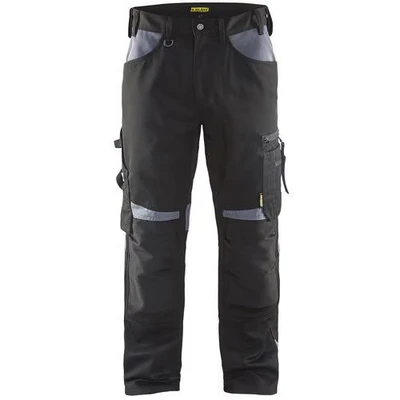 Image de Pantalon artisan sans poche flottante noir/gris